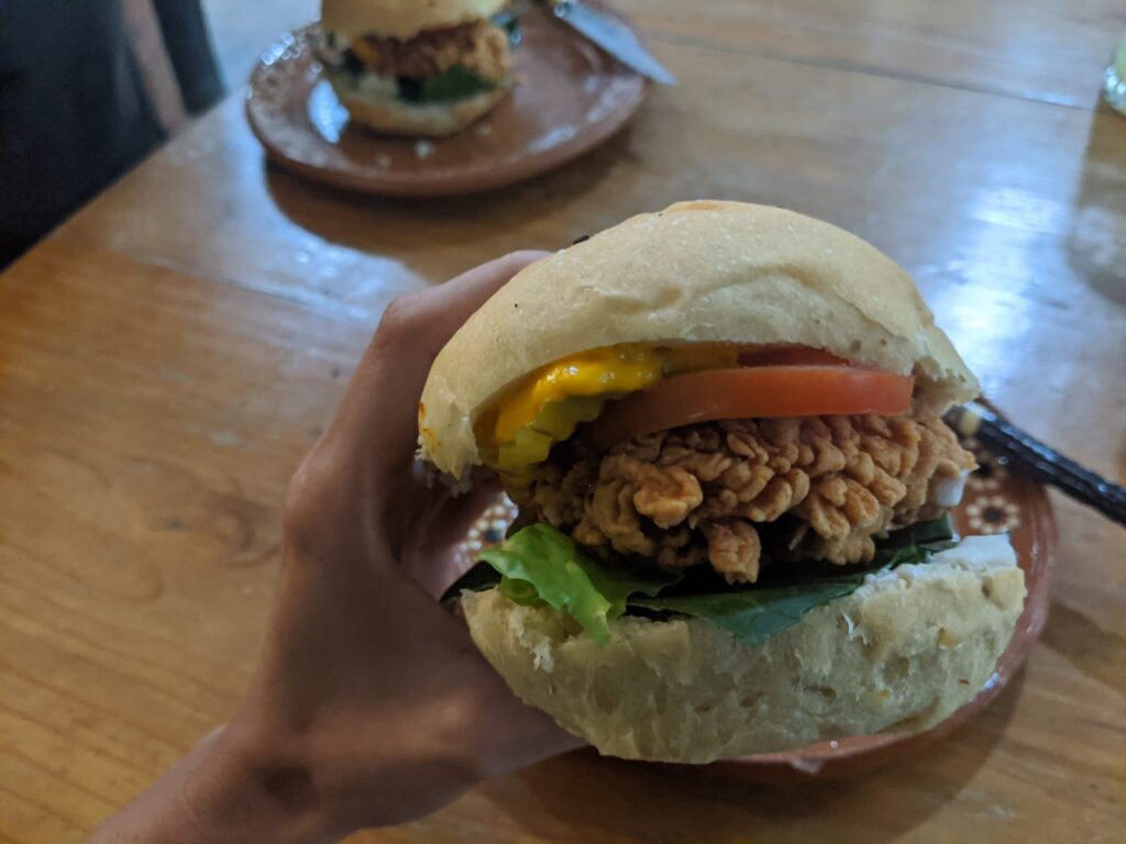 incredible vegan burger in tulum