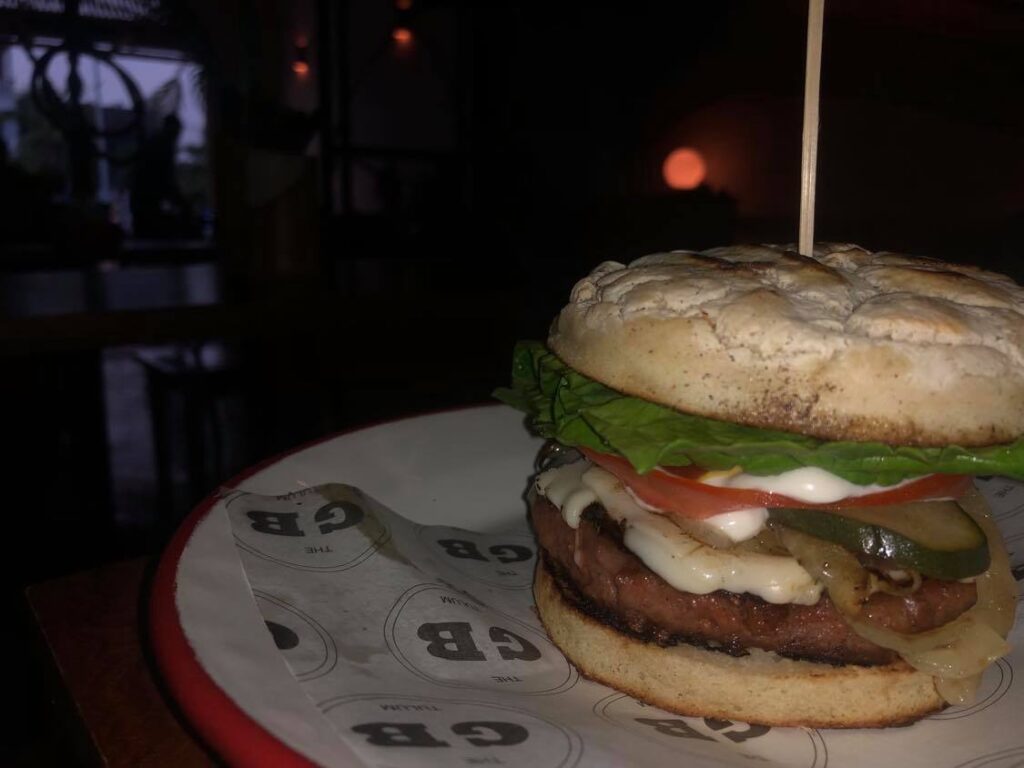 good burger vegan burger tulum