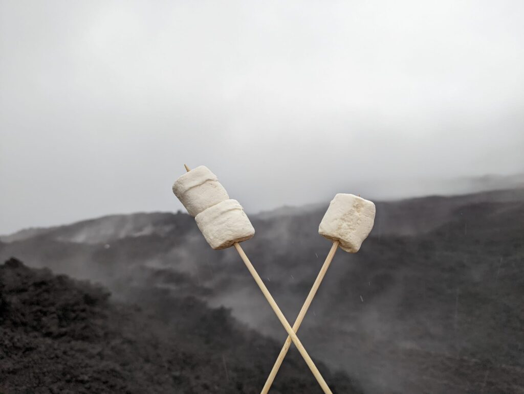 pacaya volcano toasted marshmallows
