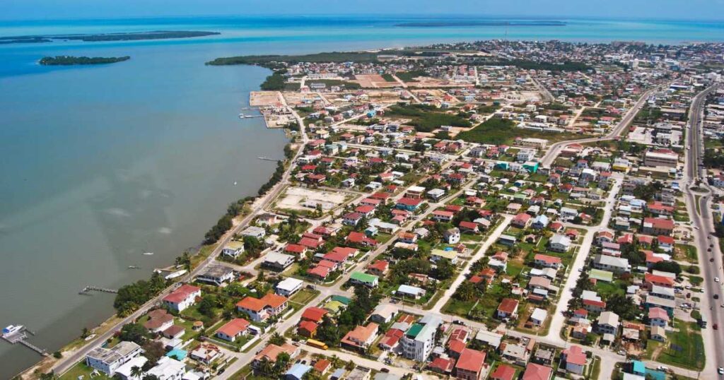 belize city from above