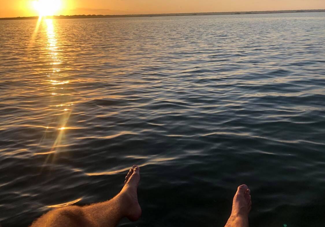 bacalar lake sunrise