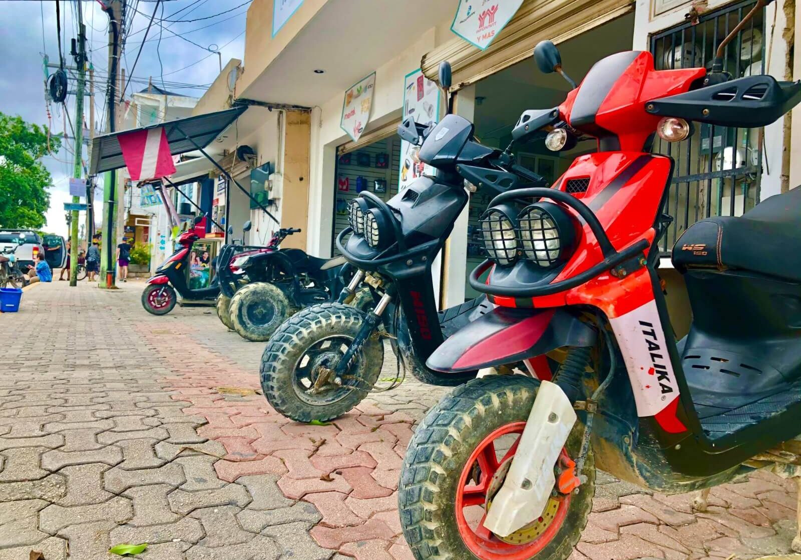 renting scooters in tulum